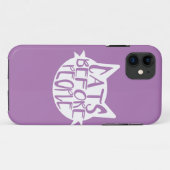 人の前の猫 Case-Mate iPhoneケース (裏面(横))