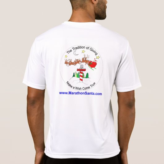 人の北極の持久力のチーム連続したワイシャツ Tシャツ (裏面)