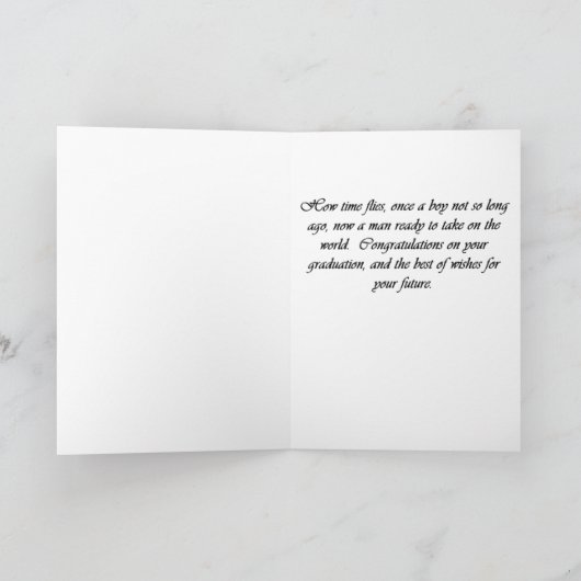 人の卒業カード カード (内部)