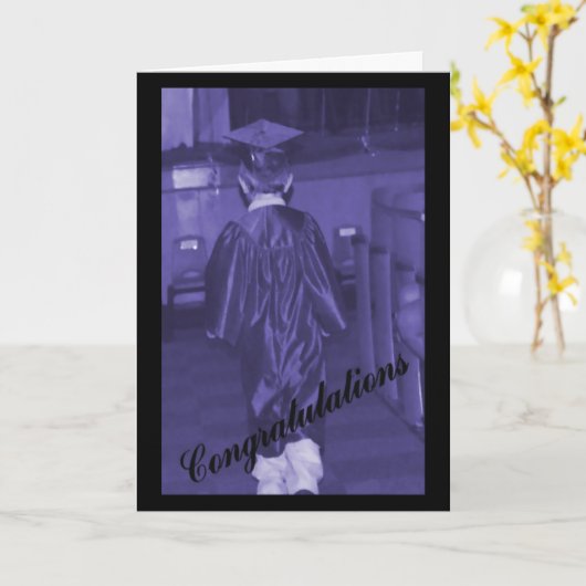 人の卒業カード カード (黄色い花)