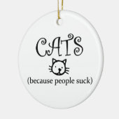 人の吸オーナメント セラミックオーナメント (左)