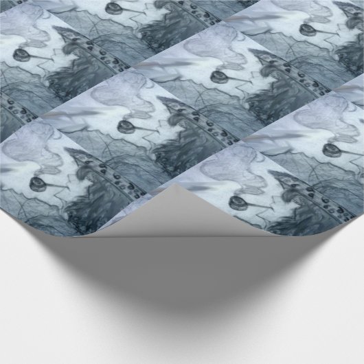 人の喫煙管のマンガの日本製アニメ ラッピングペーパー (角)