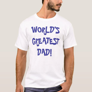 人の基本的なティー- "世界ですばらしいパパ! " Tシャツ