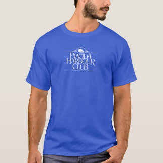 人の基本的な暗いTシャツの青 Tシャツ