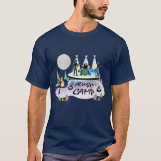 人の基本的な暗いTシャツ海軍RushCamp! 2019年 Tシャツ