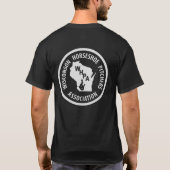 人の基本的な暗いTシャツ Tシャツ (裏面)