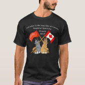 人の基本的な黒いワイシャツ Tシャツ (正面)