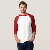 人の基本的な3/4枚の袖のRaglanのTシャツ Tシャツ (正面フル)