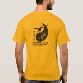 人の基本的なTシャツ- WUSHU SHAOLINのエンターテイメント Tシャツ (裏面)