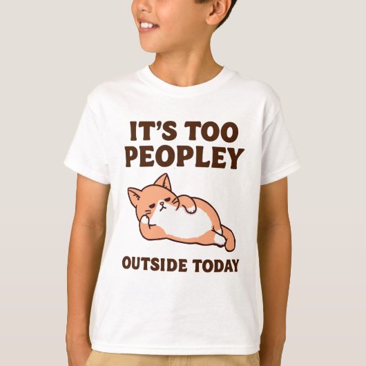 人の多い猫 Tシャツ (正面)
