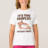 人の多い猫 Tシャツ (正面)