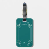 人の女性の荷物のワードローブのスーツケースの旅行 ラゲッジタグ (裏面縦)