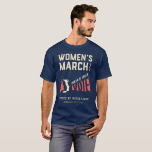 人の女性の1月の3月SLOイベント Tシャツ