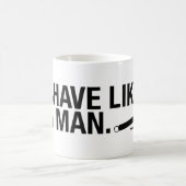 人の安全かみそりのコーヒー・マグのような髭そり コーヒーマグカップ (中央)