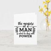 人の尺度は彼が力のPhilosで何をするかである カード (黄色い花)