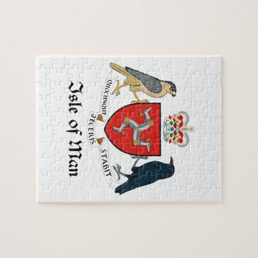 人の島-紋章か旗または記号または紋章付き外衣 ジグソーパズル (横)