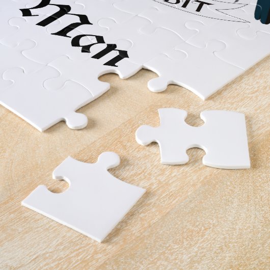 人の島-紋章か旗または記号または紋章付き外衣 ジグソーパズル (側面)