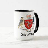 人の島-紋章か旗または記号または紋章付き外衣 マグカップ (正面右)