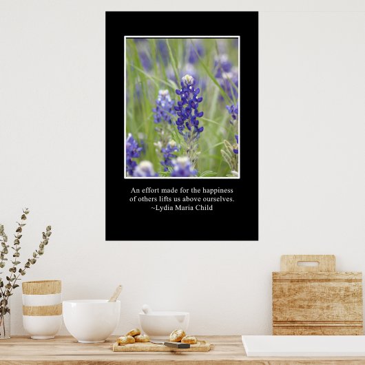 人の幸福は我々を我々より高くする ポスター (キッチン)