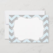 人の弓タイのシェブロンの小さいプリントは感謝していしています サンキューカード (裏面)