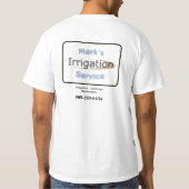 人の心を捕える庭師のロゴ Tシャツ (裏面)