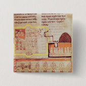 人の息子の初登場 缶バッジ (正面)