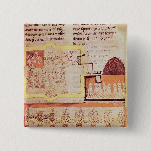 人の息子の初登場 缶バッジ (正面)