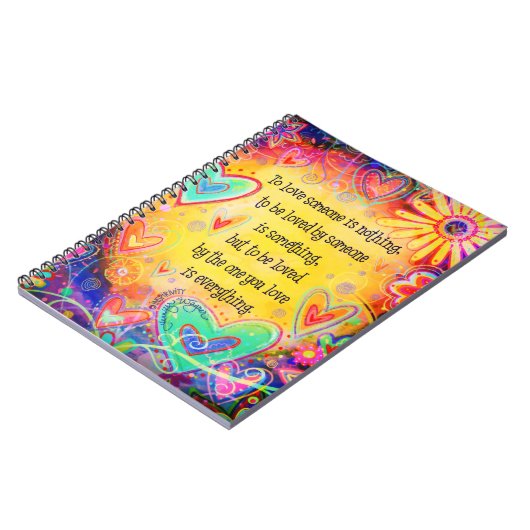 人の感性を感動的愛すかわいらしる ノートブック (左側)