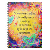 人の感性を感動的愛すかわいらしる ノートブック (正面)