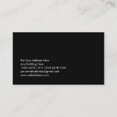 人の手でピ連絡クセルの手 | IT – 黒 名刺 (裏面)