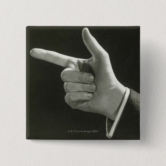 人の指すこと 缶バッジ (正面)
