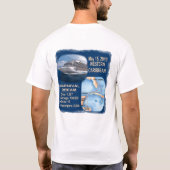 人の新しい基本的なTシャツのロゴの前部および背部 Tシャツ (裏面)