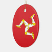 人の旗の島 セラミックオーナメント (左)