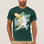 人の暗いテニスのTシャツ Tシャツ<br><div class="desc">人の暗いテニスのTシャツ</div>