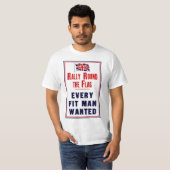 人の望む全ての適材集を~旗の周りに集める Tシャツ (正面フル)