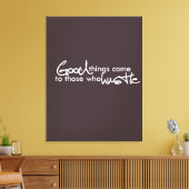 人の来幸せなもの キャンバスプリント (インサイチュ (リビング))