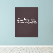 人の来幸せなもの キャンバスプリント (インサイチュ (ウッドフロア))