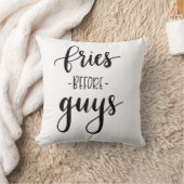 人の枕の前の揚げ物 クッション (ブランケット)