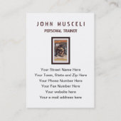 人の格闘くま-ヴィンテージのLithoのアポイントメントカード 予約カード (裏面)