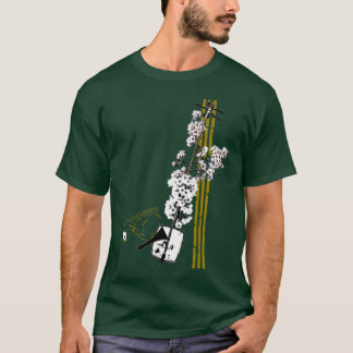 人の桜Shamisen Tシャツ
