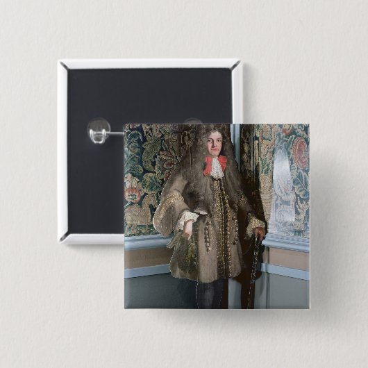 人の模造板姿、c.1690 缶バッジ (正面&裏面)