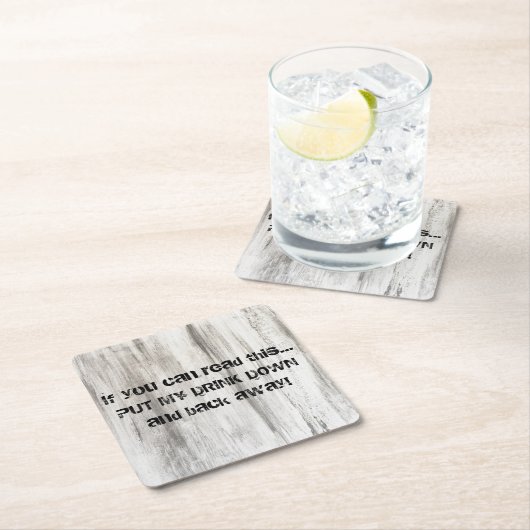 人の洞窟のためのボール紙ビール飲み物のコースター スクエアペーパーコースター (インサイチュ)