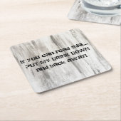 人の洞窟のためのボール紙ビール飲み物のコースター スクエアペーパーコースター (アングル)