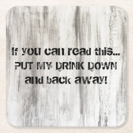 人の洞窟のためのボール紙ビール飲み物のコースター スクエアペーパーコースター