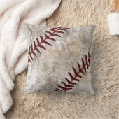 人の洞窟のための最もクールで古いヴィンテージの野球の枕 クッション (ブランケット)