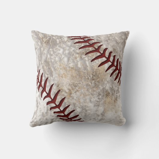 人の洞窟のための最もクールで古いヴィンテージの野球の枕 クッション (裏面)