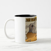 人の洞窟のコーヒー・マグ ツートーンマグカップ (左)