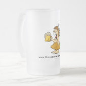 人の洞窟のビールのジョッキ フロストグラスビールジョッキ (正面左)