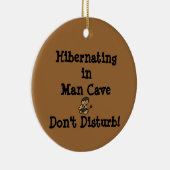 人の洞窟の冬眠 セラミックオーナメント (右)