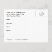 人の洞窟の招待状 インビテーションポストカード (裏面)